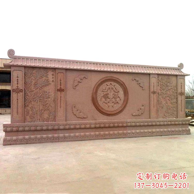 山东广场影壁石雕