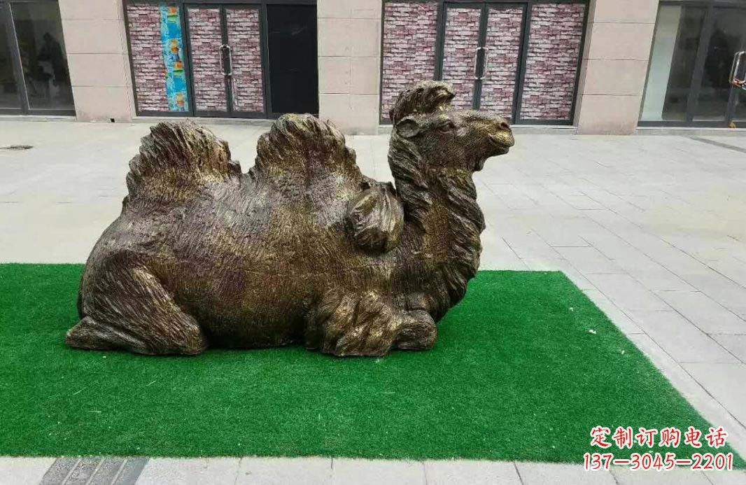 山东完美艺术──骆驼跪姿铜雕