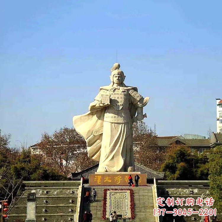 山东韩信西汉军事家雕像,引领西汉文化风采