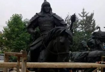 山东浪漫古将骑马铜雕，让您感受古代将军的风采！