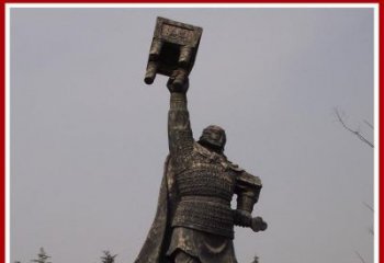 山东铜雕威武将军雕塑，雕刻极致端庄风采