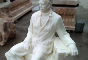 山东经典白求恩坐姿雕塑