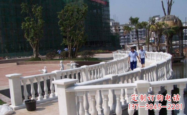 山东美轮美奂的汉白玉欧式栏杆雕塑