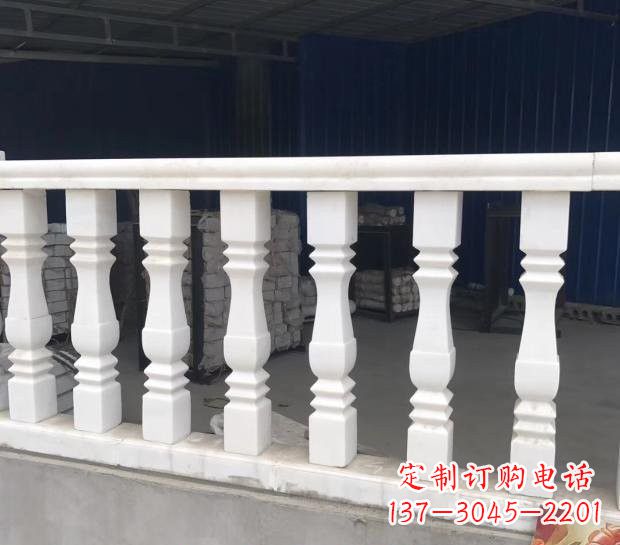 山东汉白玉欧式栏杆雕塑,精美绝伦