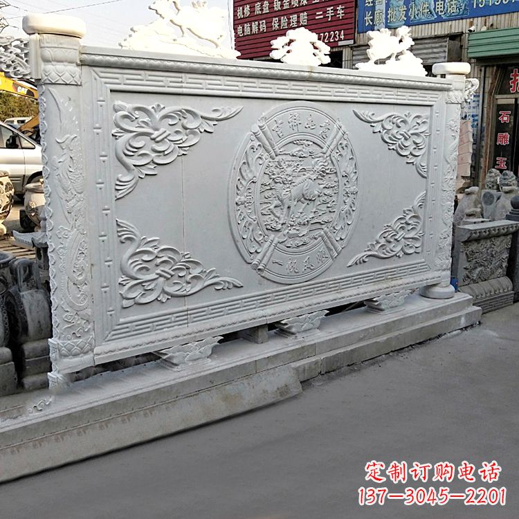 山东质朴精美汉白玉麒麟石雕雕塑