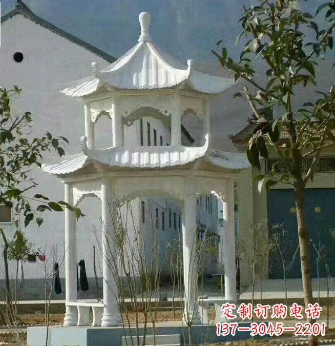 山东汉白玉凉亭雕塑,为您打造完美的艺术空间