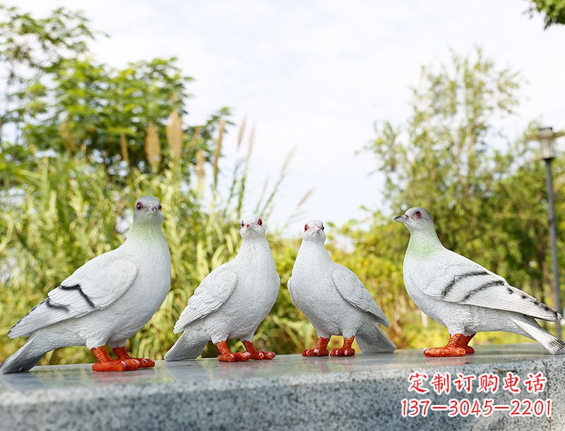 山东中领雕塑-象征和平的标志之鸽