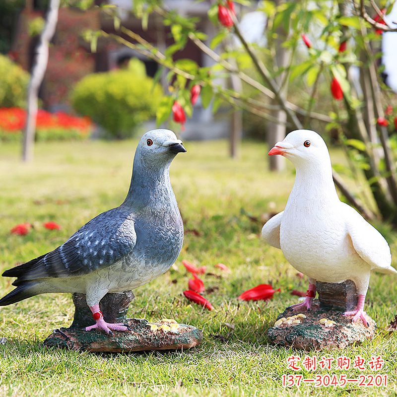 山东中领雕塑:精美和平鸽雕塑