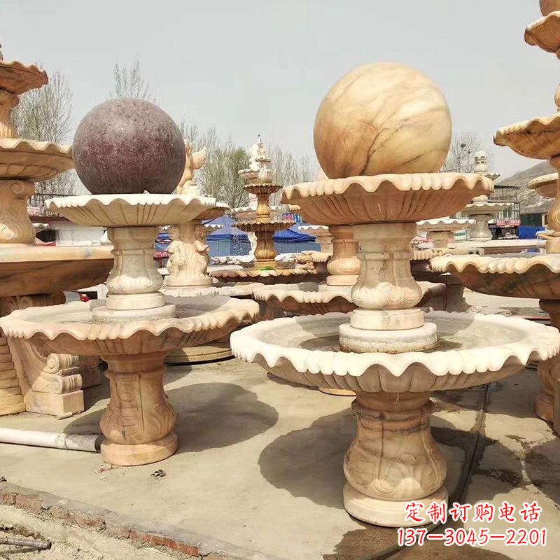 山东河北石雕风水球喷泉,给您无与伦比的美景