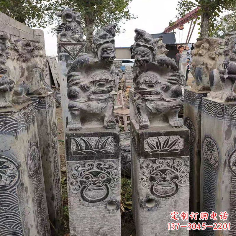 山东中领雕塑——历久弥新的拴马桩雕塑