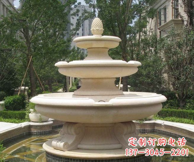 山东丰富精美的喷泉石雕