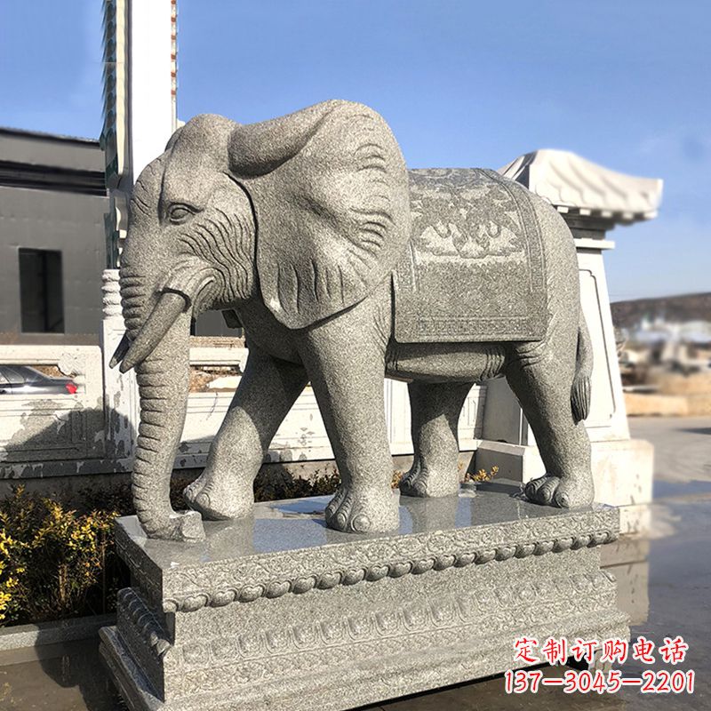 山东花岗岩大象石雕,融合古典与现代的艺术精品