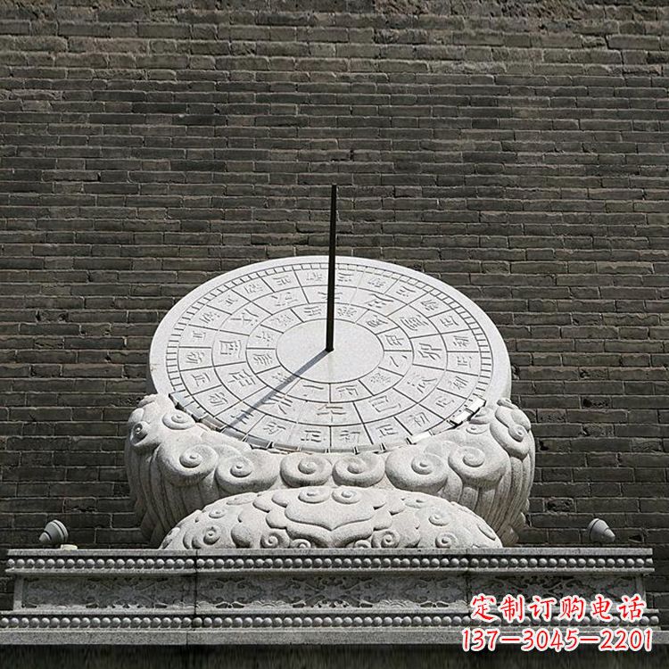 山东花岗岩古代计时器日晷雕塑