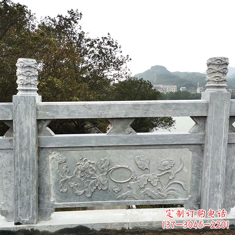 山东花岗岩石雕栏板,美轮美奂