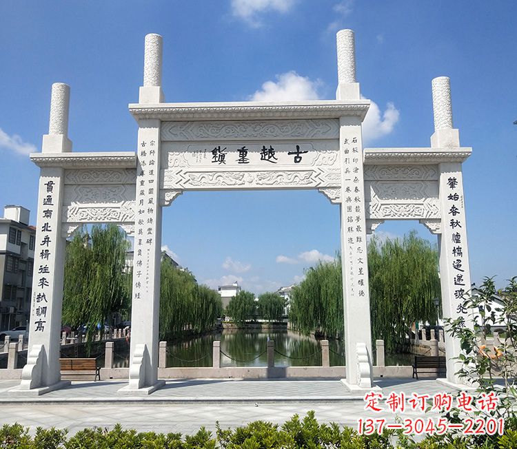 山东华伟石雕牌坊,顶尖定制雕塑