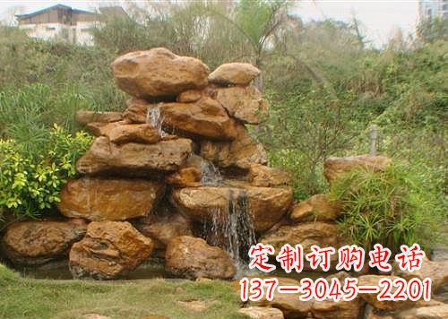 山东黄蜡石假山雕塑，古典美感与精细工艺的完美结合