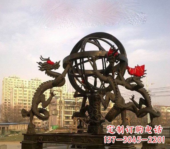 山东浑天仪铜雕:以精湛的手工雕刻出活生生的精美作品