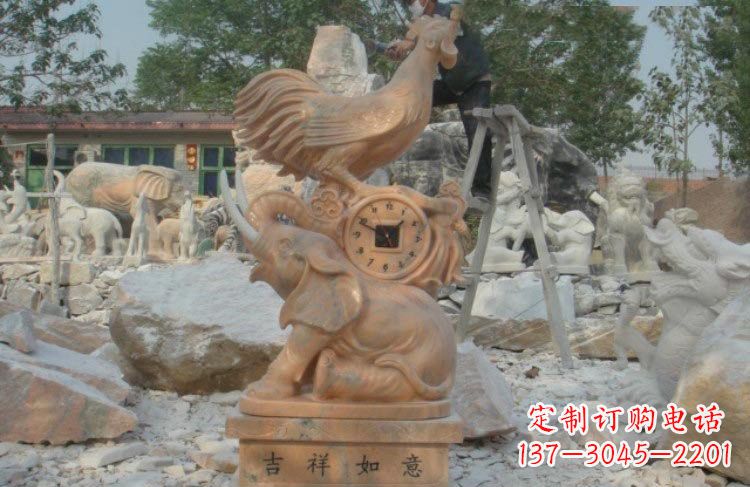 山东精美的公鸡石雕,带您回到传统