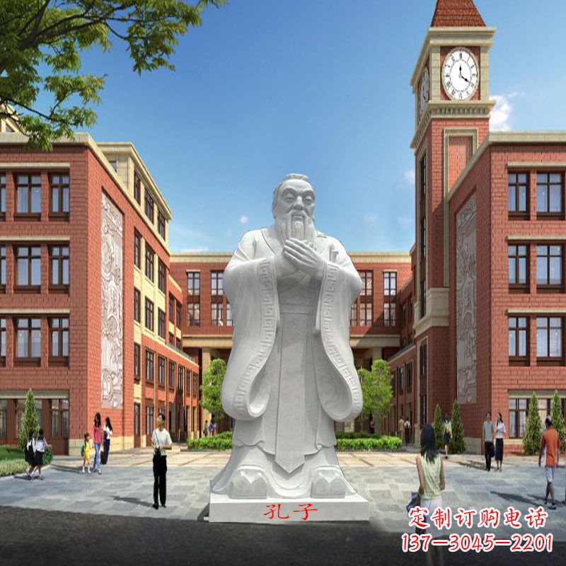 山东高雅&别致的胶州东湖孔子雕像,精美之作
