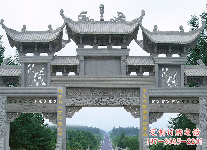 山东追求完美的金昌石雕牌坊雕塑
