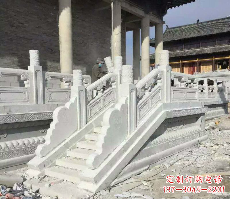 山东景区大理石栏板石雕 (11)