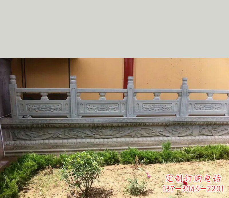 山东尊贵而古典的大理石栏板雕塑
