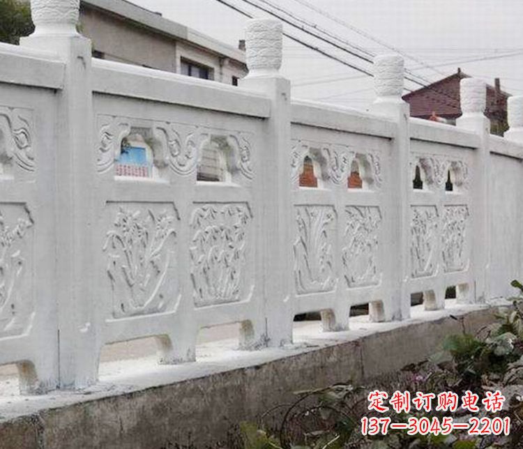 山东优雅大理石栏板雕塑