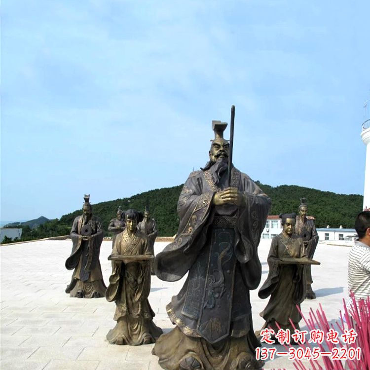 山东中领雕塑——汉武帝刘彻祭天情景雕塑
