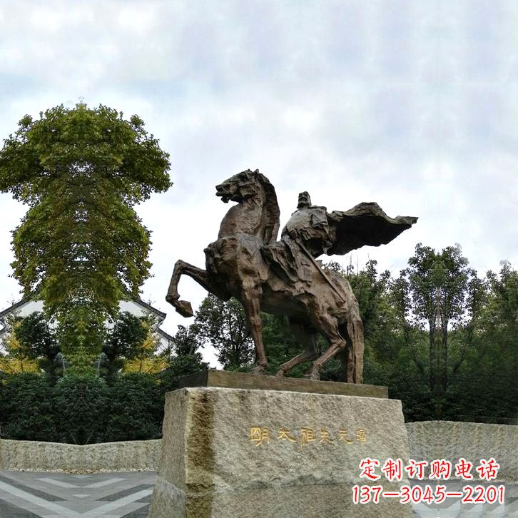 山东华夏文明领袖朱元璋铜雕塑