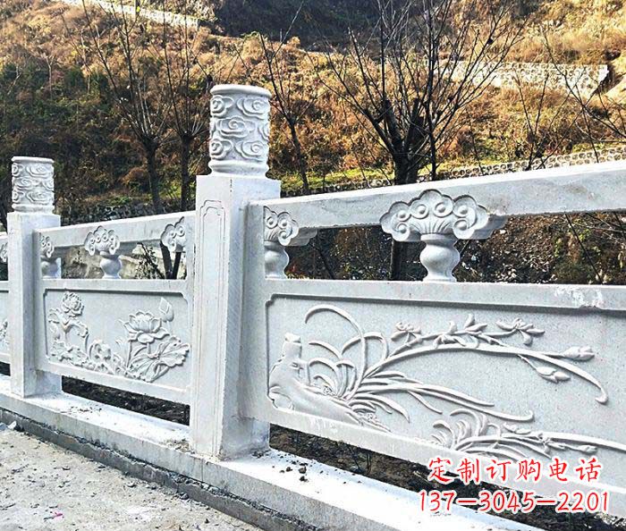 山东领雕-汉白玉石浮雕栏板