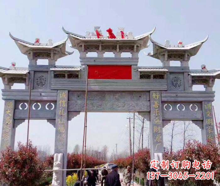 山东传承经典，尊崇古风：牌坊石雕