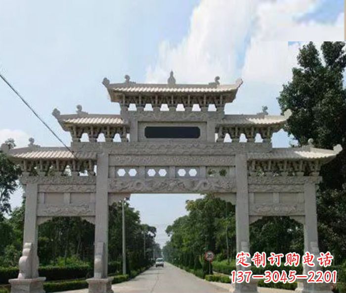 山东高品质牌坊石雕，专为客户量身定制