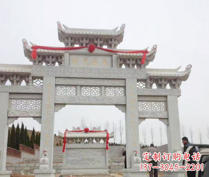 山东中领雕塑专业定制牌坊石雕