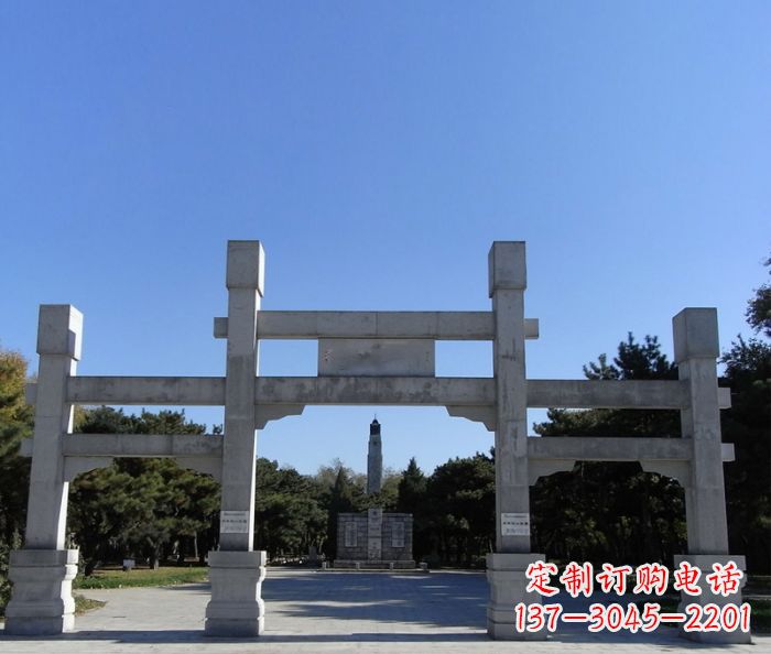 山东中领雕塑石雕牌坊定制