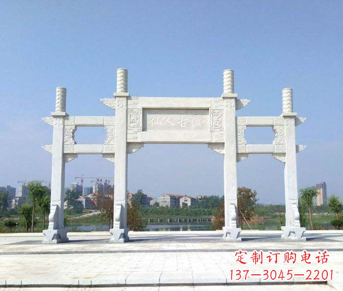 山东精美牌楼石雕,给你传统文化的享受