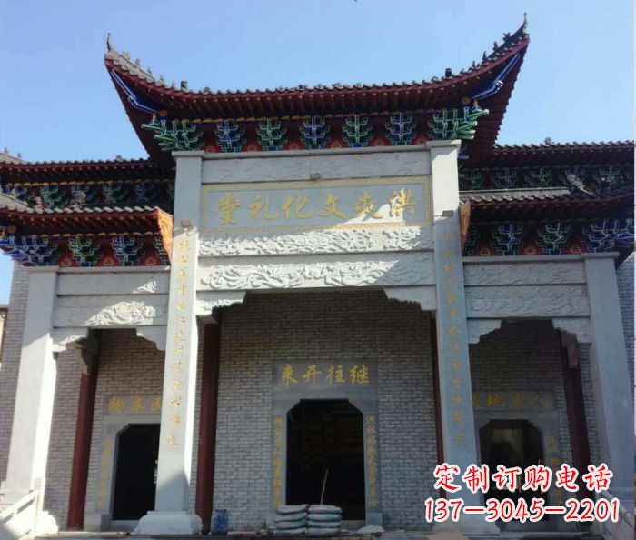 山东景区三门石雕牌楼,精美绝伦的艺术之作