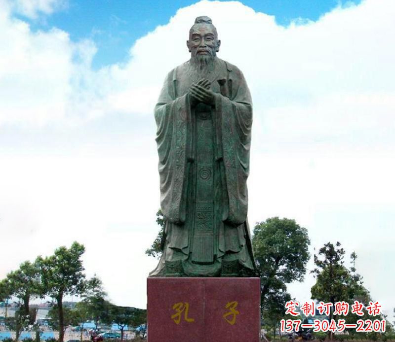 山东领雕塑:孔子雕塑尊崇传承