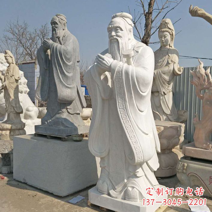 山东雕塑大师之作:孔子铜雕