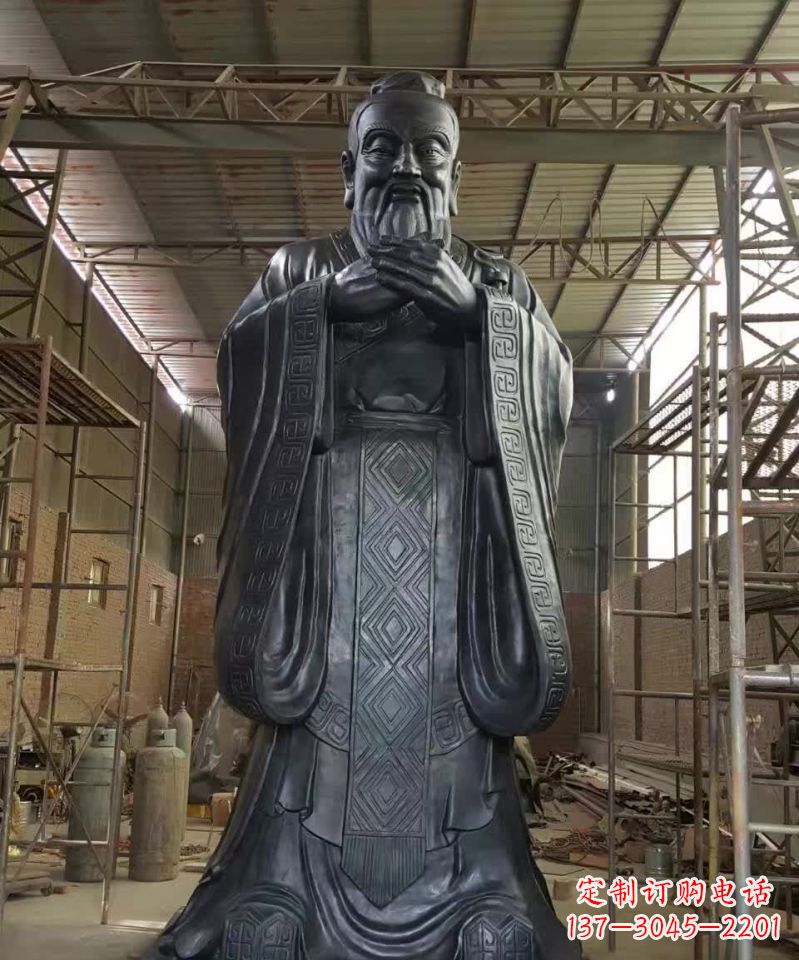 山东孔子铜雕塑 (2)