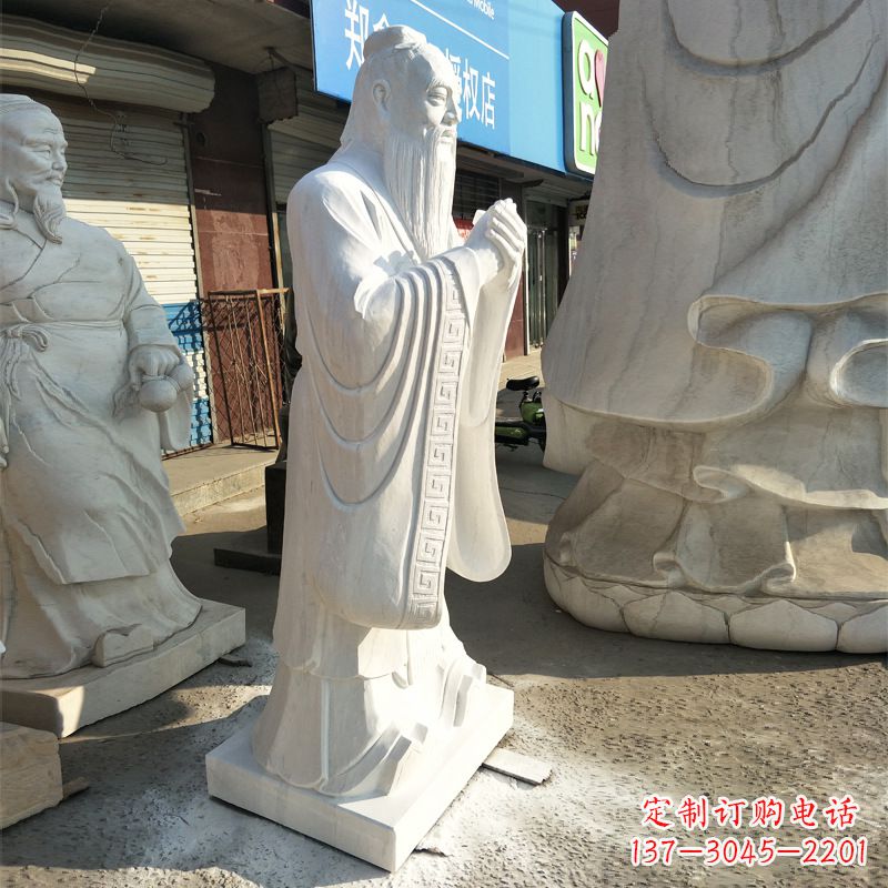 山东孔子头像雕塑
