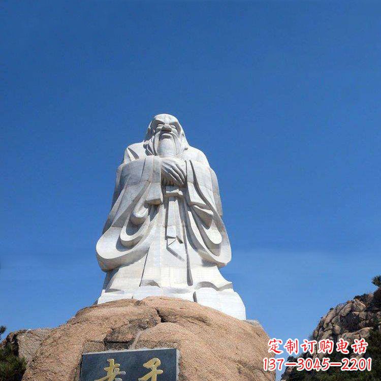 山东经典的老子雕像,手工制作的沉思之作