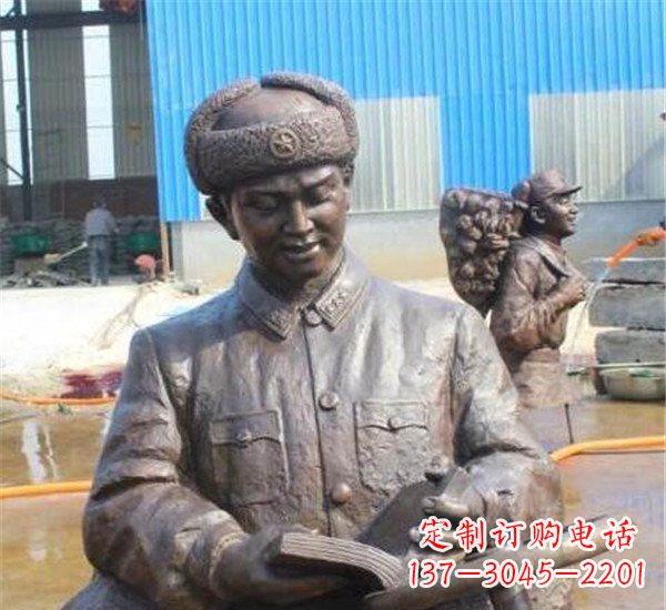 山东中领雕塑:雷锋名人铜雕
