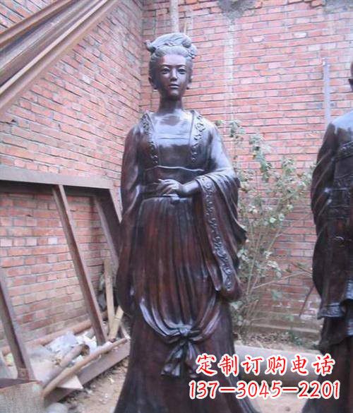 山东李清照铜雕