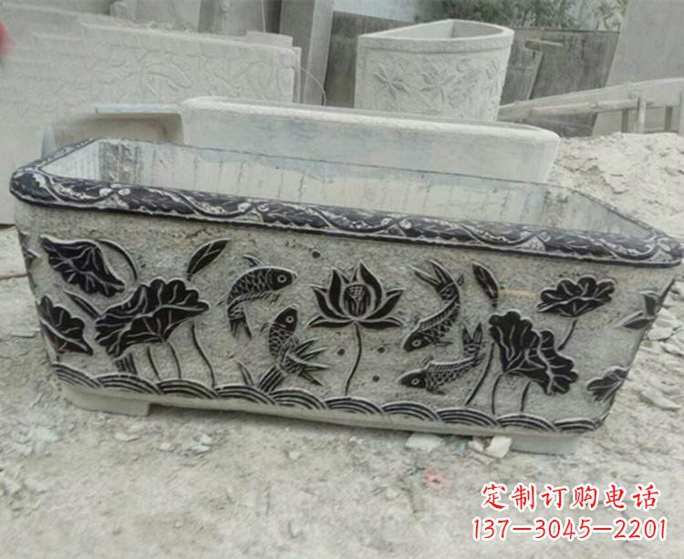 山东浮雕仿古式水缸雕塑,令人惊艳