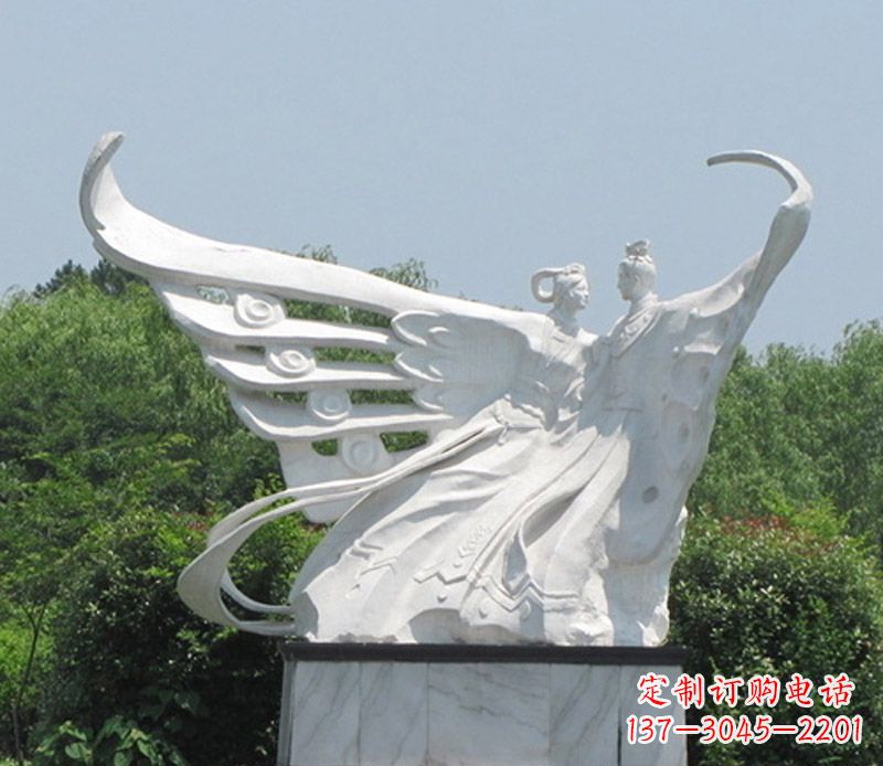 山东中领雕塑定制经典梁山伯与祝英台雕塑