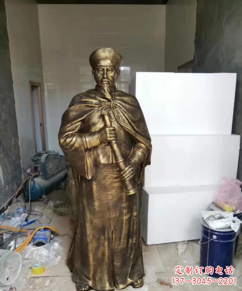 山东荣耀中国历史人物——林则徐铜雕