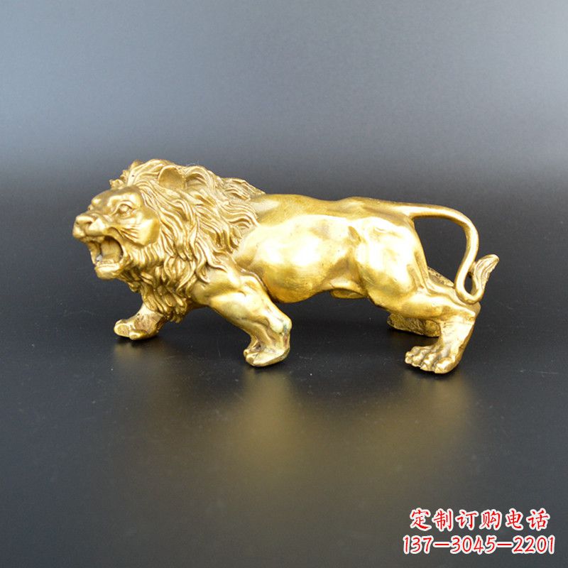 山东鎏金西洋狮子雕塑