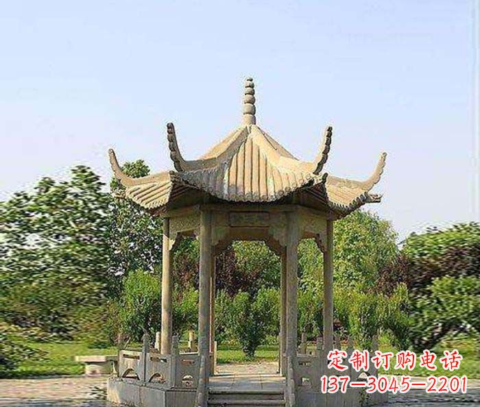 山东六角凉亭雕塑:精致而经典