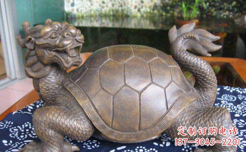 山东龙龟古代神兽铜雕