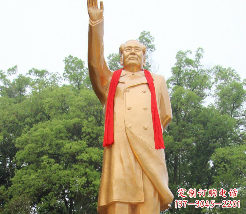 山东伟人毛主席铜雕,展现中国历史精神